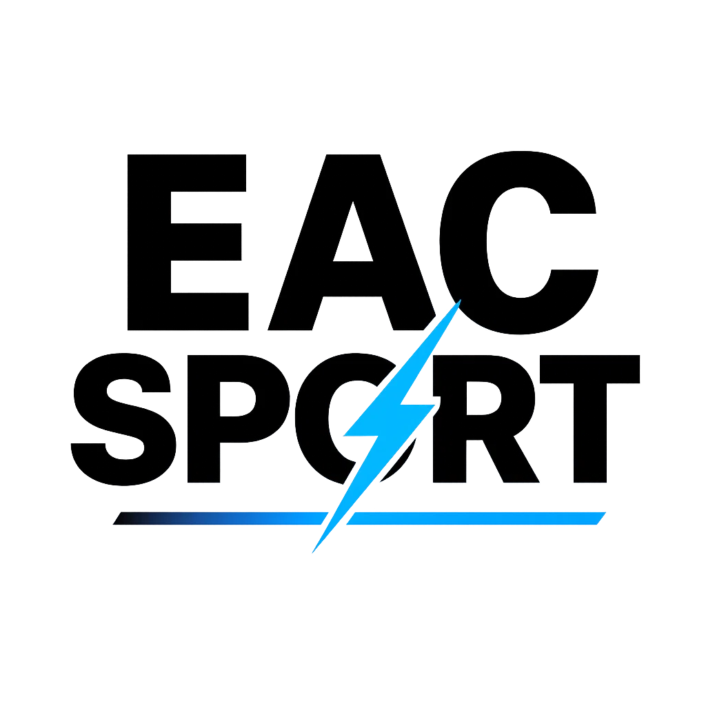 Logo eac-w berwarna biru dengan latar putih