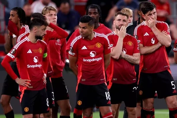Pemain Manchester United merayakan gol di Old Trafford musim 2025/2026