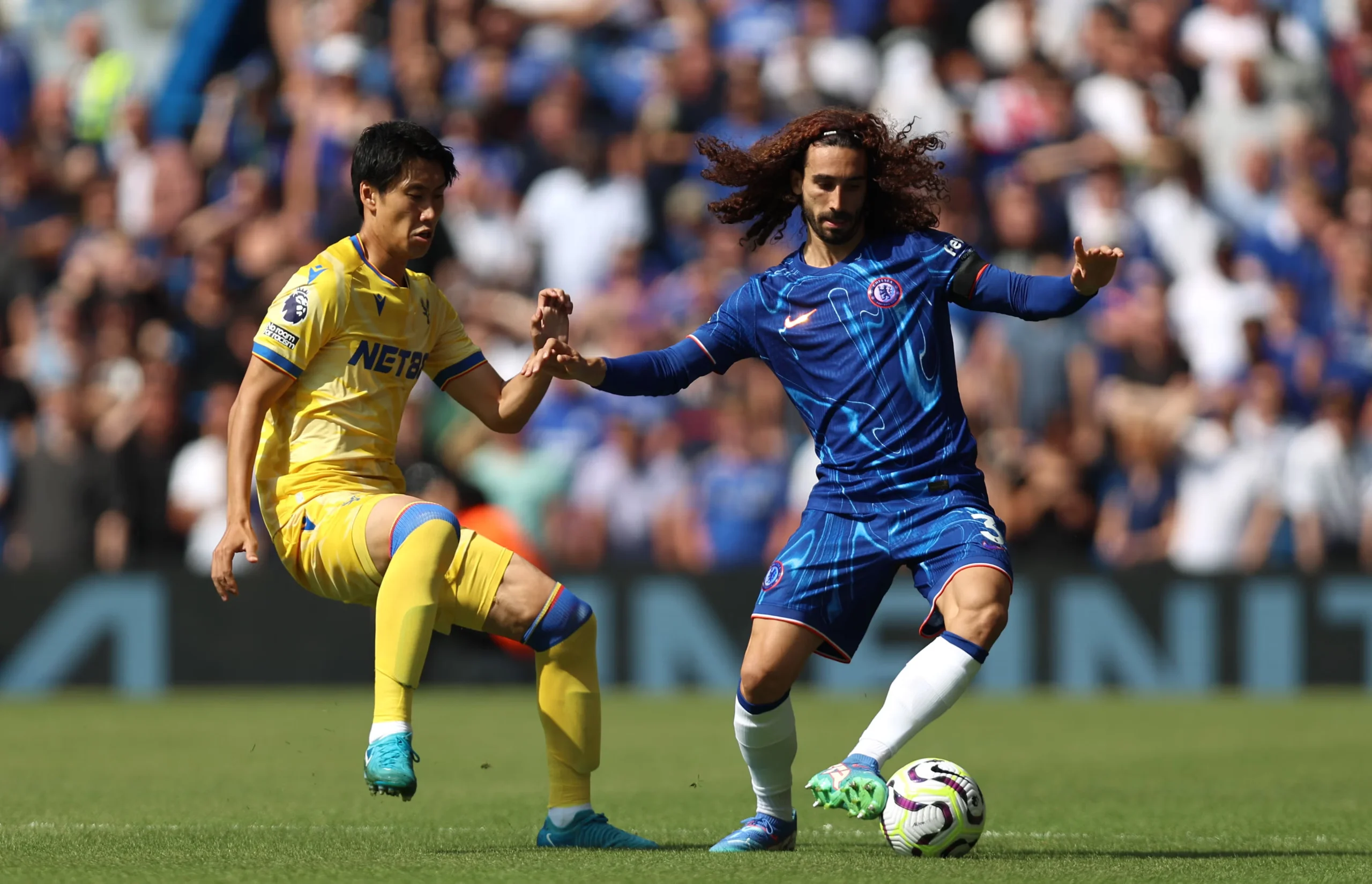 Aksi pemain Chelsea melawan Crystal Palace di pekan pertama Liga Inggris 2025/26