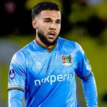 Calvin Verdonk pemain NEC Nijmegen saat melawan NAC Breda di Eredivisie 2025