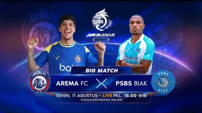 Arema FC menang telak 4-1 atas PSBS Biak di Liga Super Indonesia 2025-2026