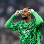 Gianluigi Donnarumma kiper PSG saat pertandingan Liga Champions