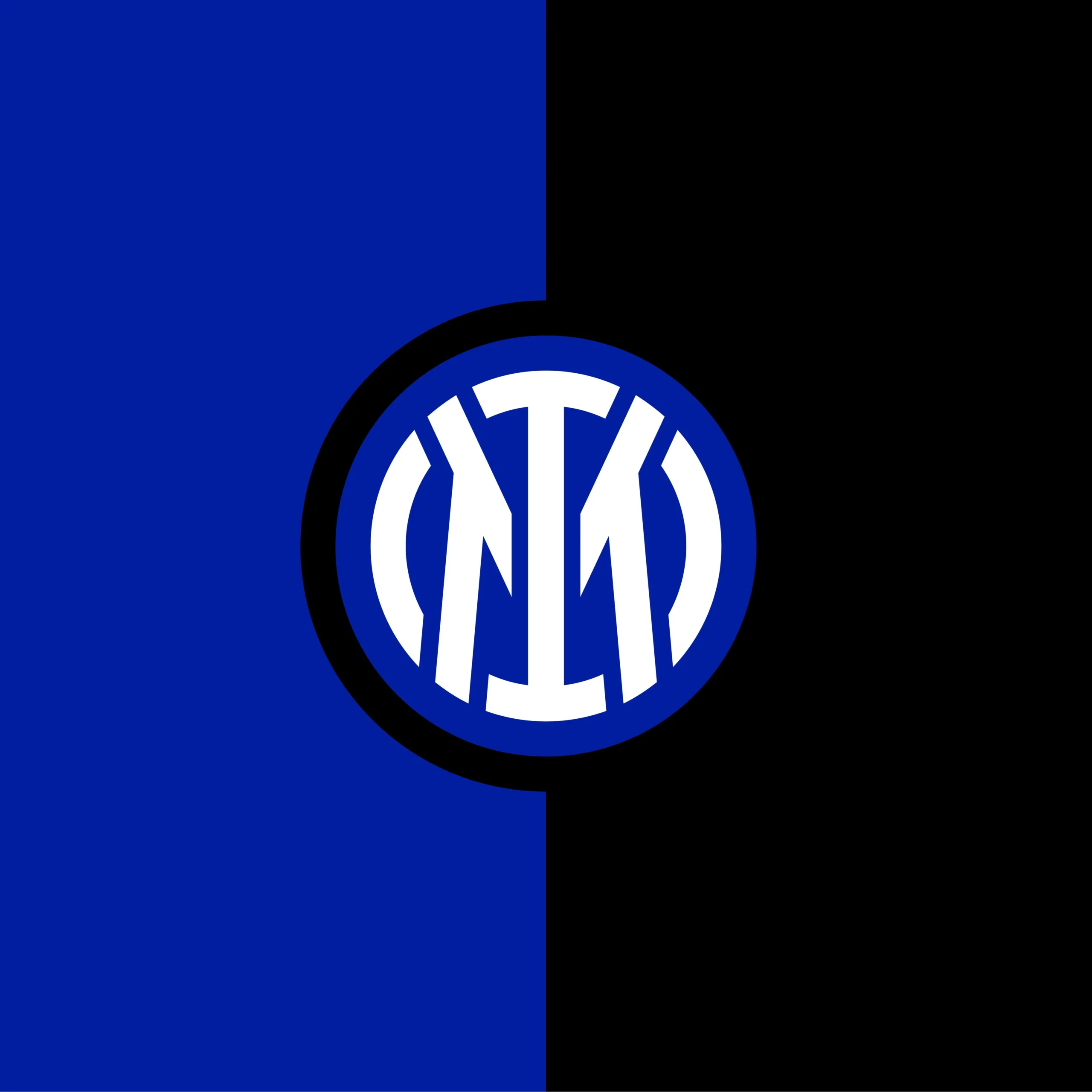 Logo Inter Milan dengan latar biru dan hitam, terkait berita pengorbanan pemain muda